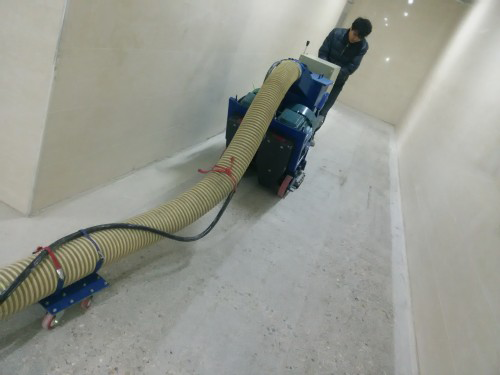 沂水鼎邦食品公司地坪处理施工现场